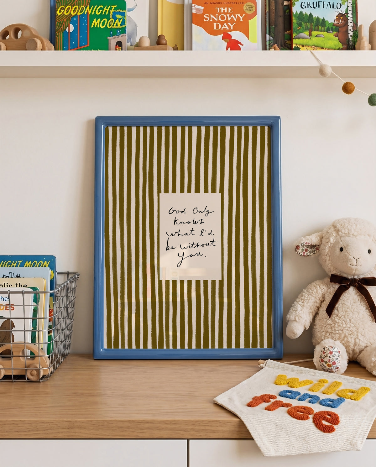 What I'd Be Without You | Stripe Print | UNFRAMED