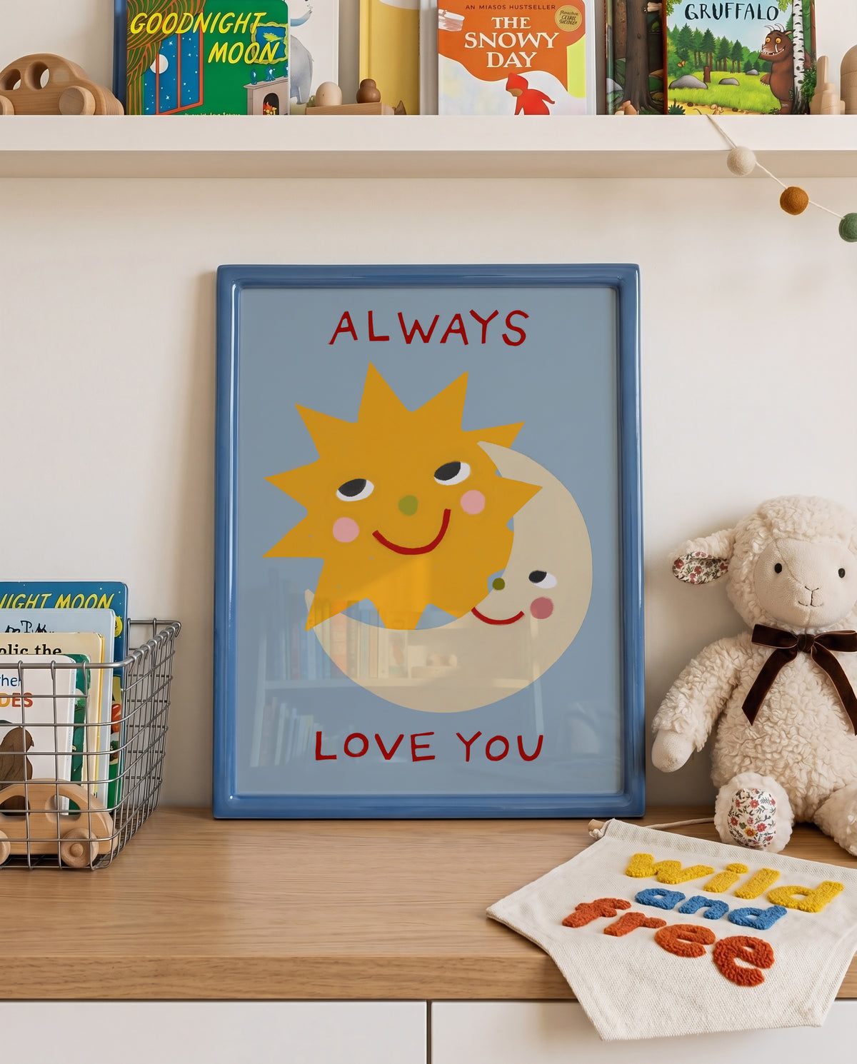 Always Love You | Sun and Moon Print | UNFRAMED