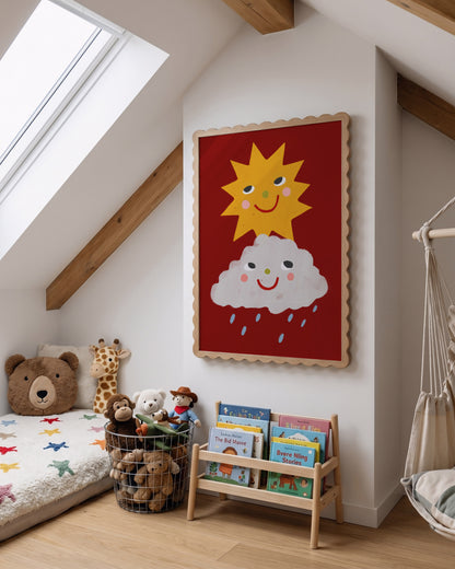 Rain And Sun | Nursery Print | UNFRAMED