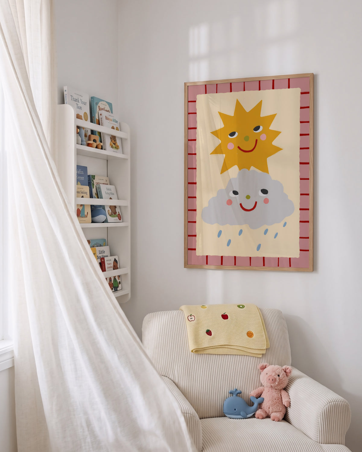 Rain And Sun | Nursery Print | UNFRAMED