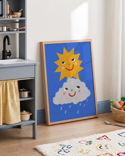Rain And Sun | Nursery Print | UNFRAMED