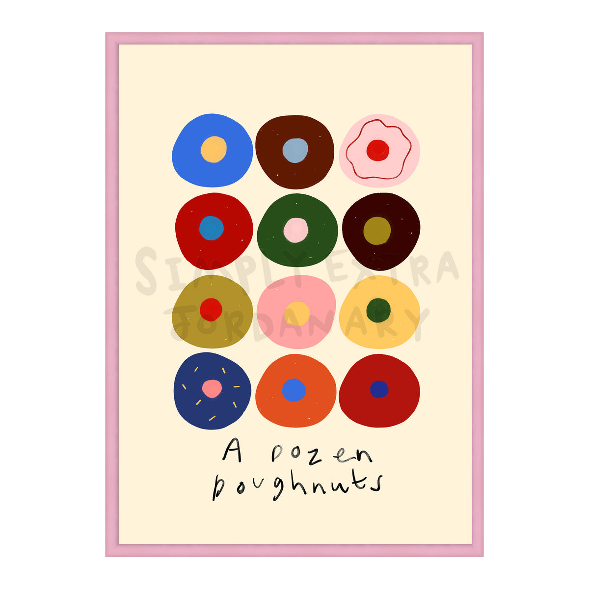 A Dozen Doughnuts Print