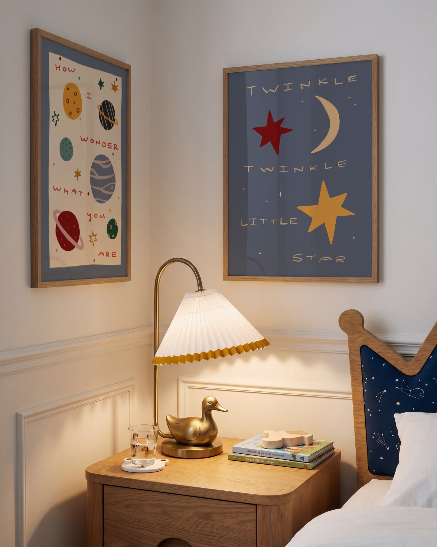 Planets And Stars | Playroom Print | UNFRAMED