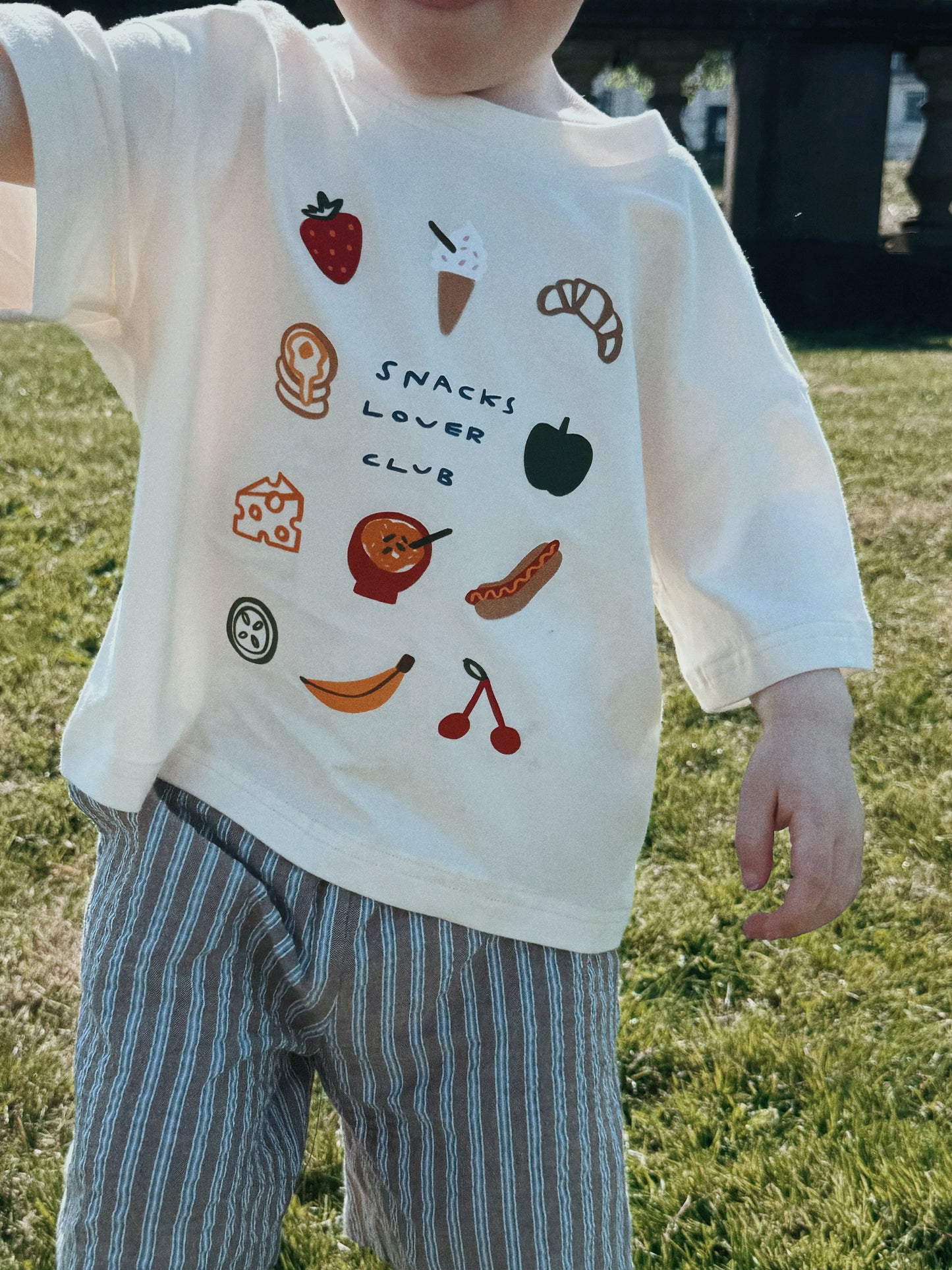 Oversized Children's Graphic T-shirt | Snacks Lover Club