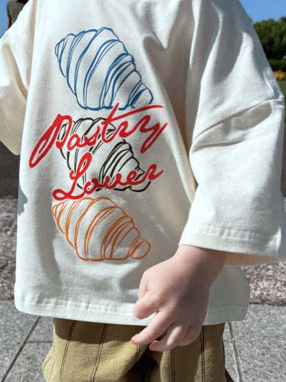 Oversized Children's Graphic T-shirt | Pastry Lover