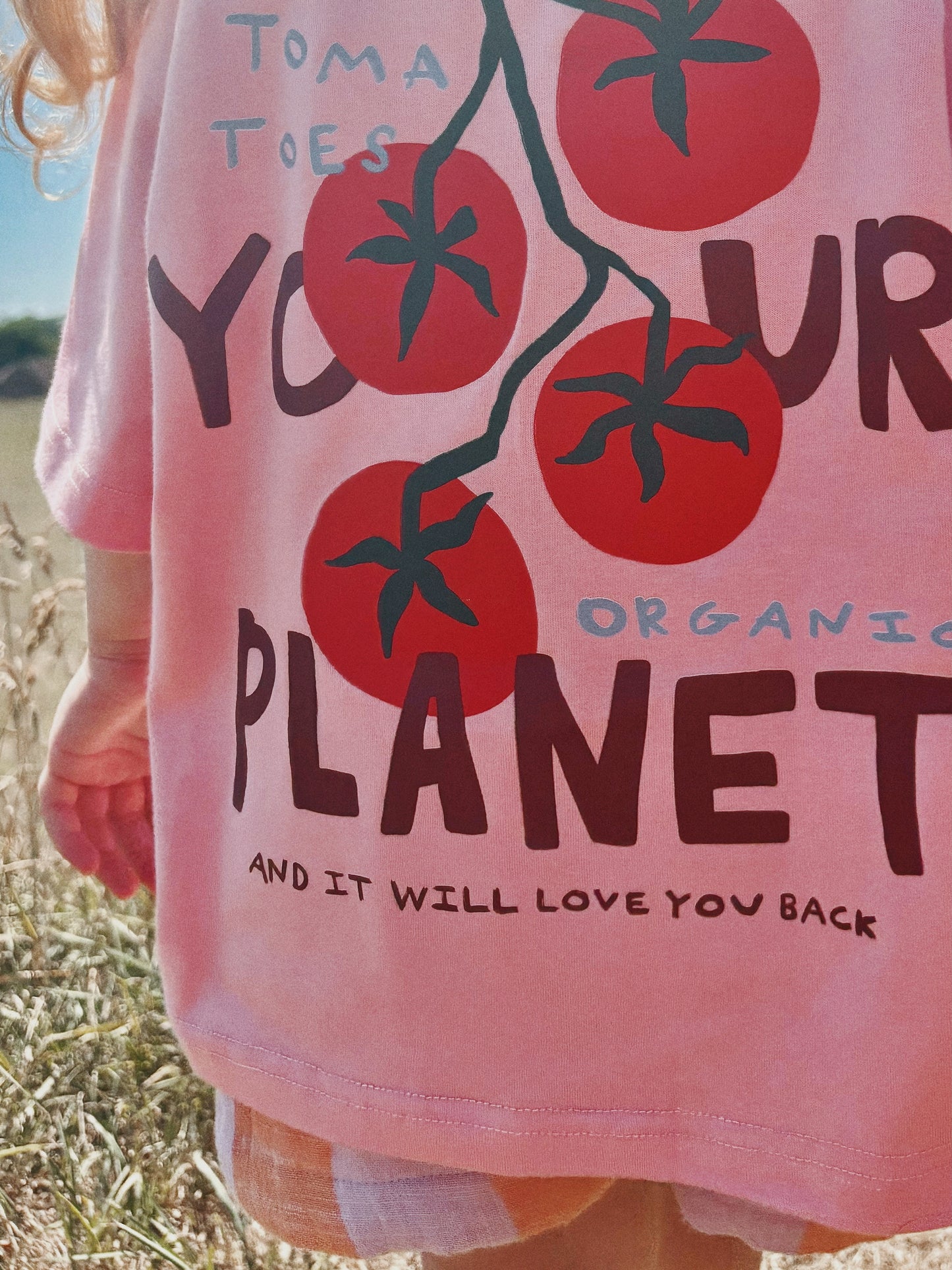 Pink Oversized Children's Graphic T-shirt | Love Your Planet