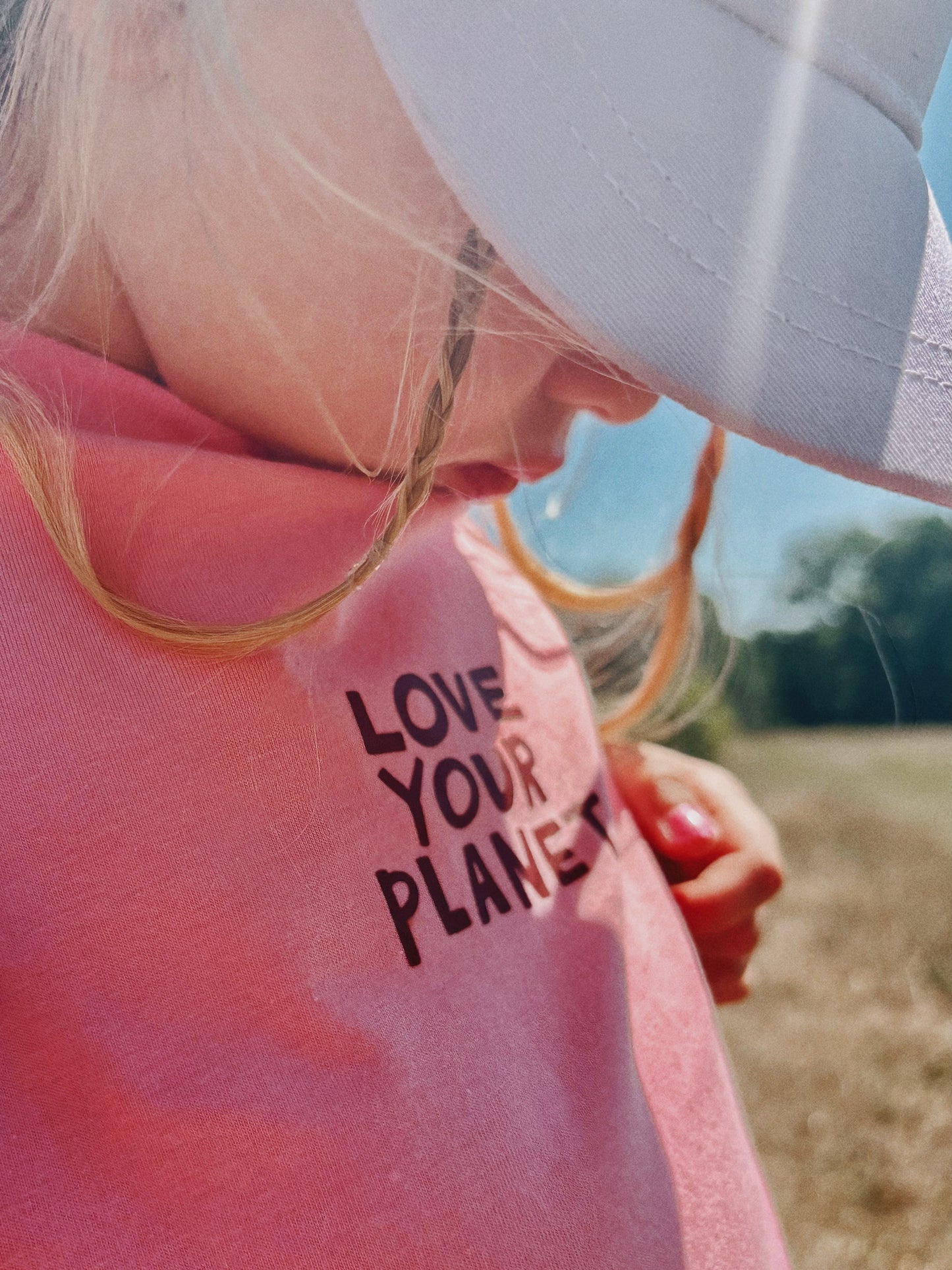 Pink Oversized Children's Graphic T-shirt | Love Your Planet