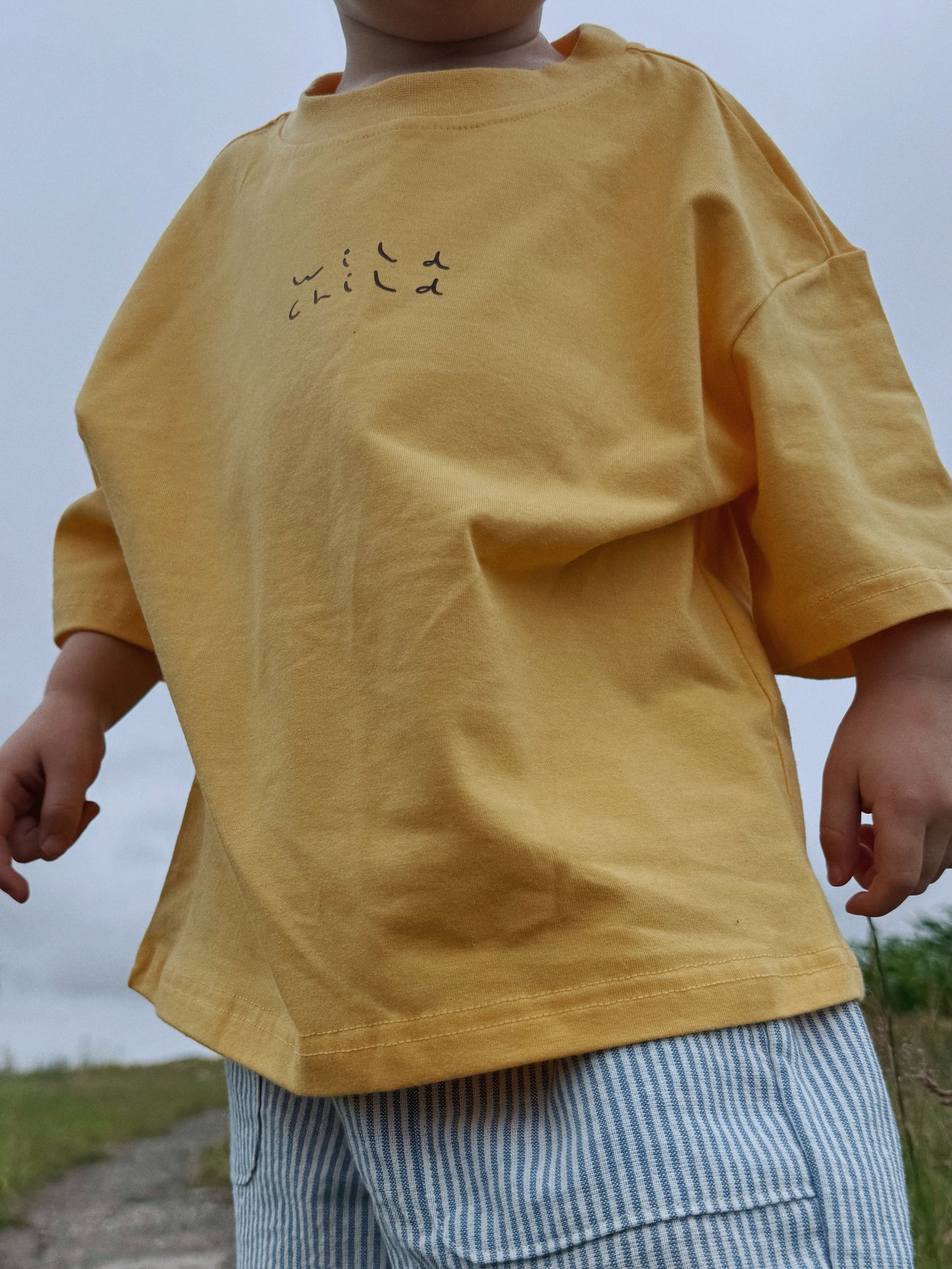 Yellow Oversized Children's Graphic T-shirt | Wild Child