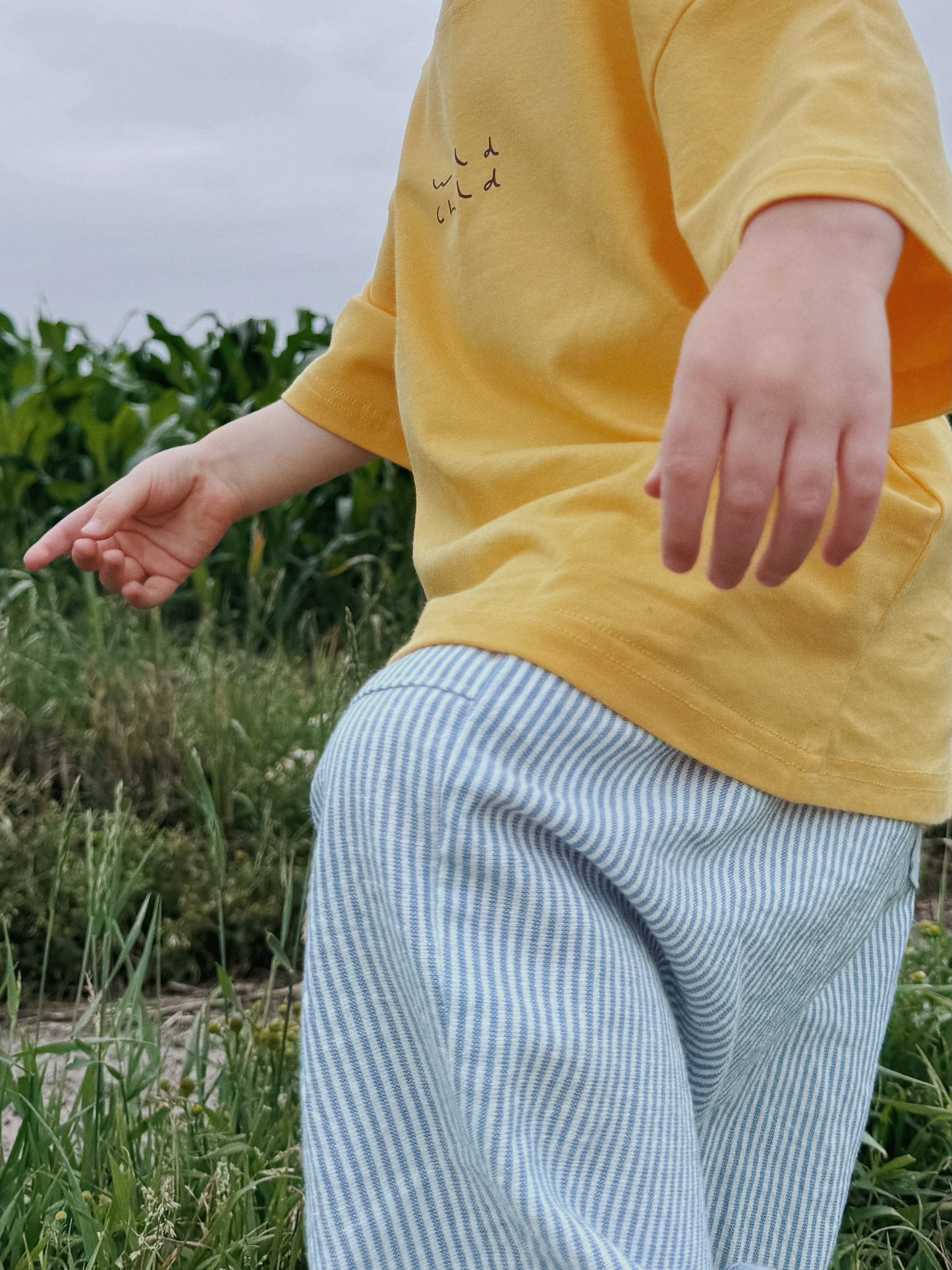 Yellow Oversized Children's Graphic T-shirt | Wild Child
