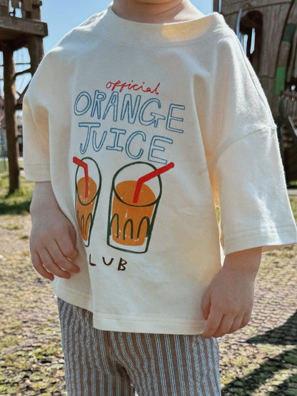 Oversized Children's Graphic T-shirt | Orange Juice Club