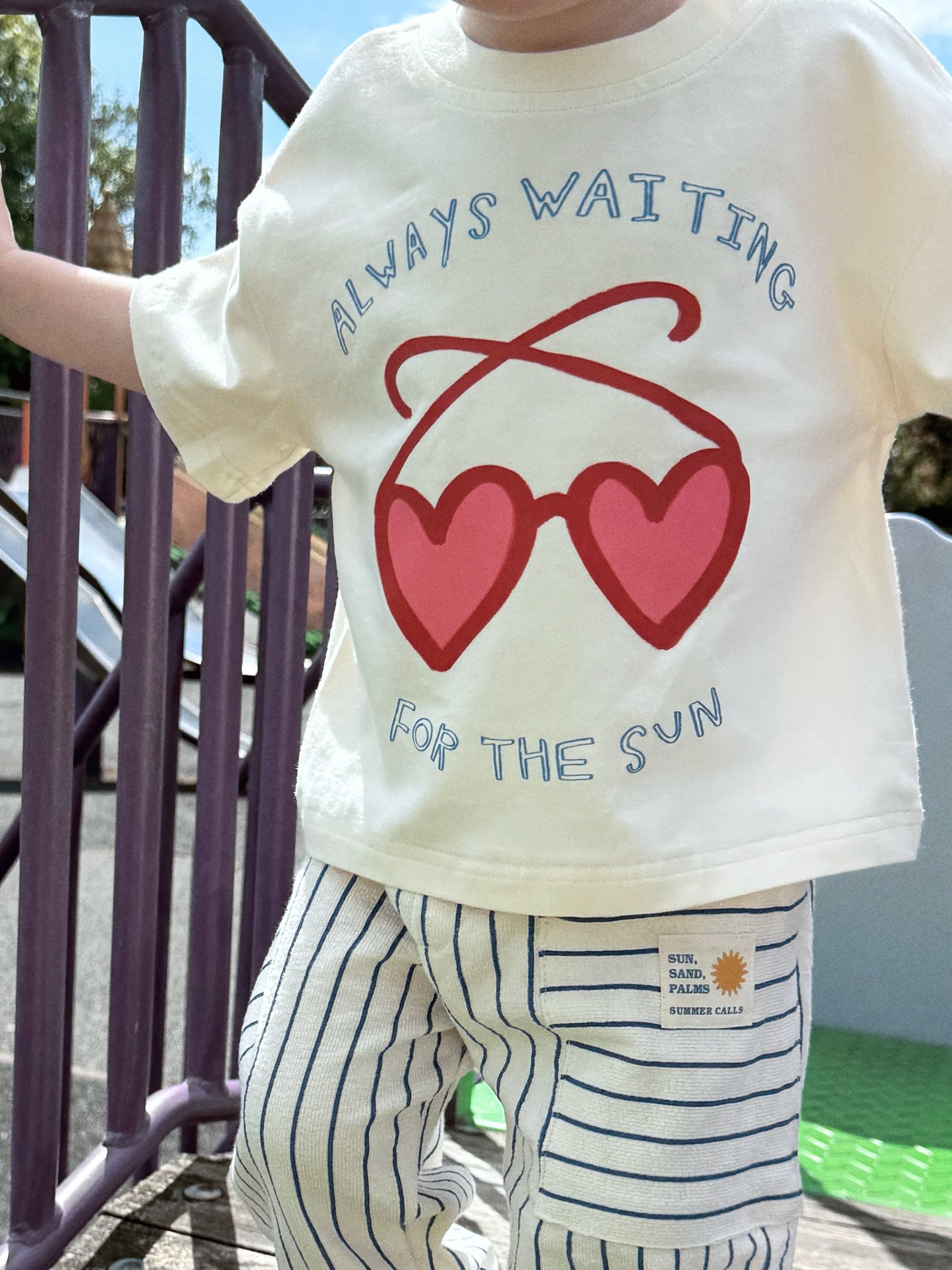 Oversized Children's Graphic T-shirt | Always Waiting For The Sun