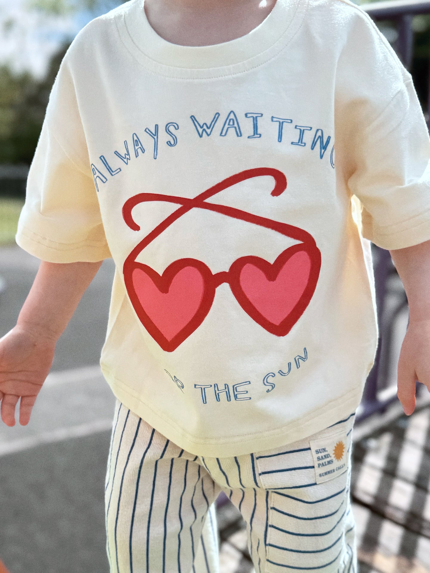 Oversized Children's Graphic T-shirt | Always Waiting For The Sun