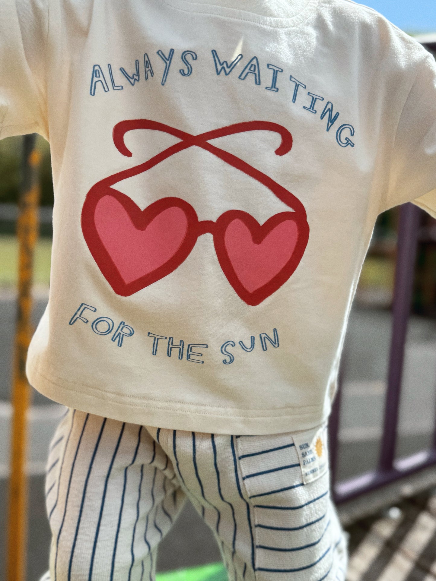 Oversized Children's Graphic T-shirt | Always Waiting For The Sun