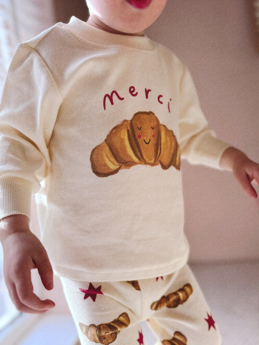Merci Croissants | Children's Pyjamas