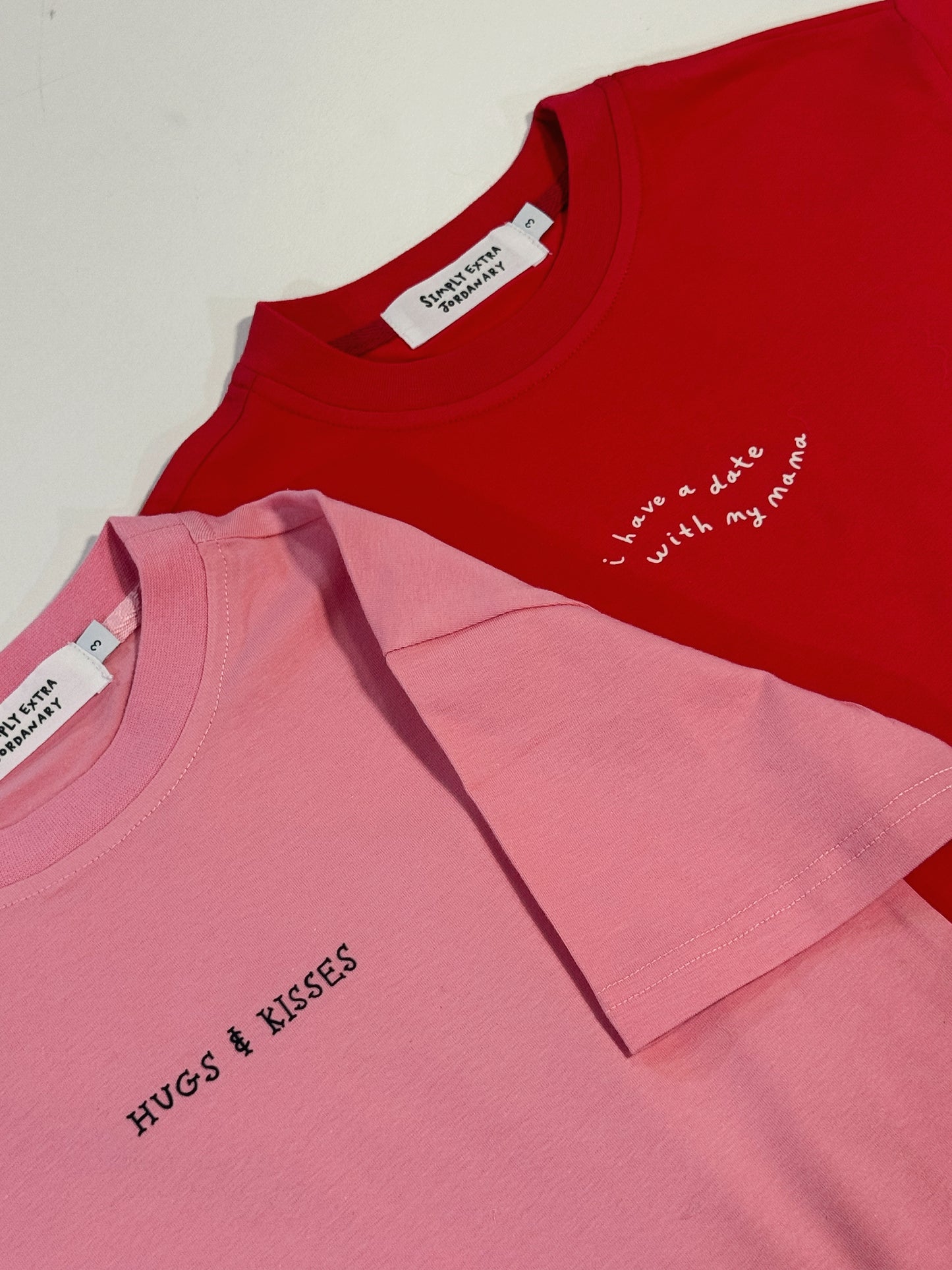 I Have A Date With Mama | Valentines Oversized Children's Graphic T-shirt