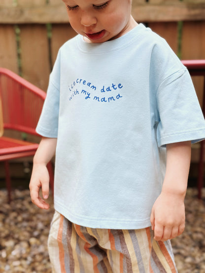 Ice Cream Date With Mama | Children's Graphic T-shirt