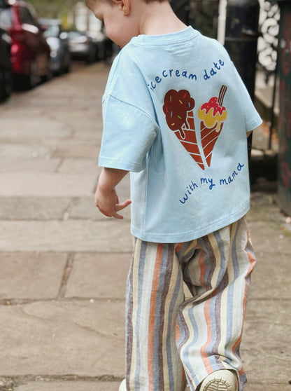 Ice Cream Date With Mama | Children's Graphic T-shirt