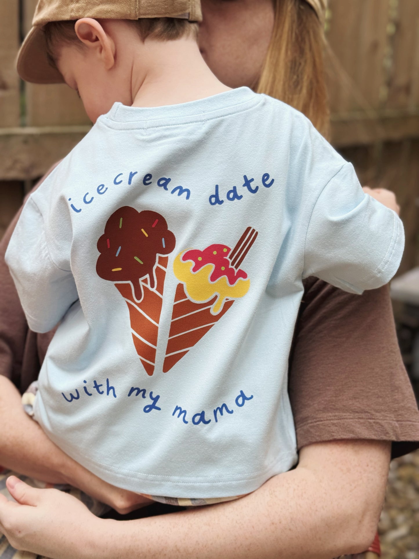 Ice Cream Date With Mama | Children's Graphic T-shirt