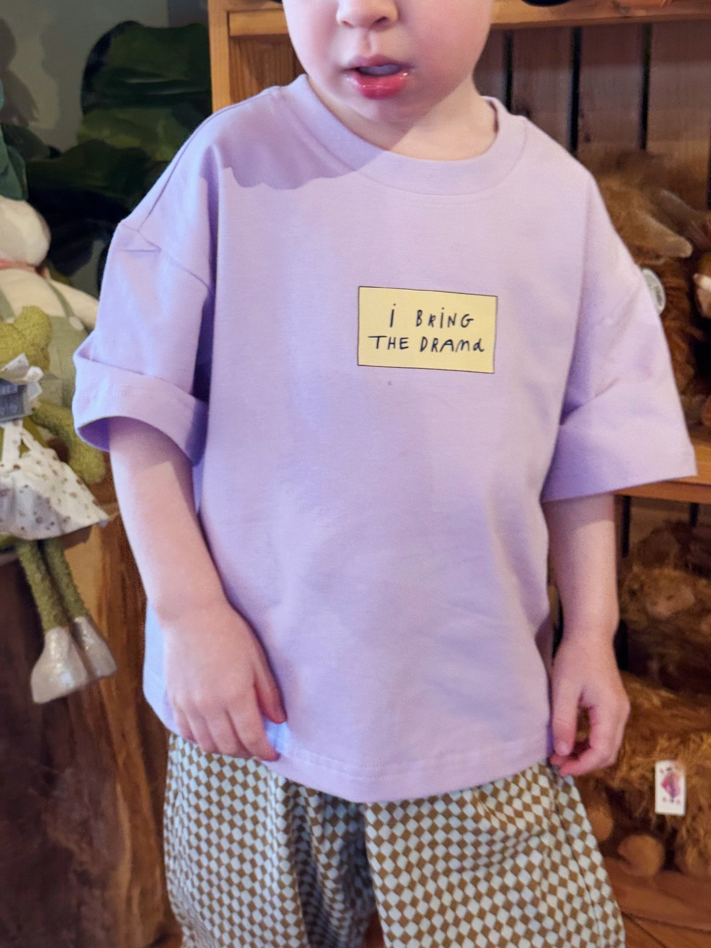 Mama Brings Snacks, I Bring Drama | Children's Graphic T-shirt