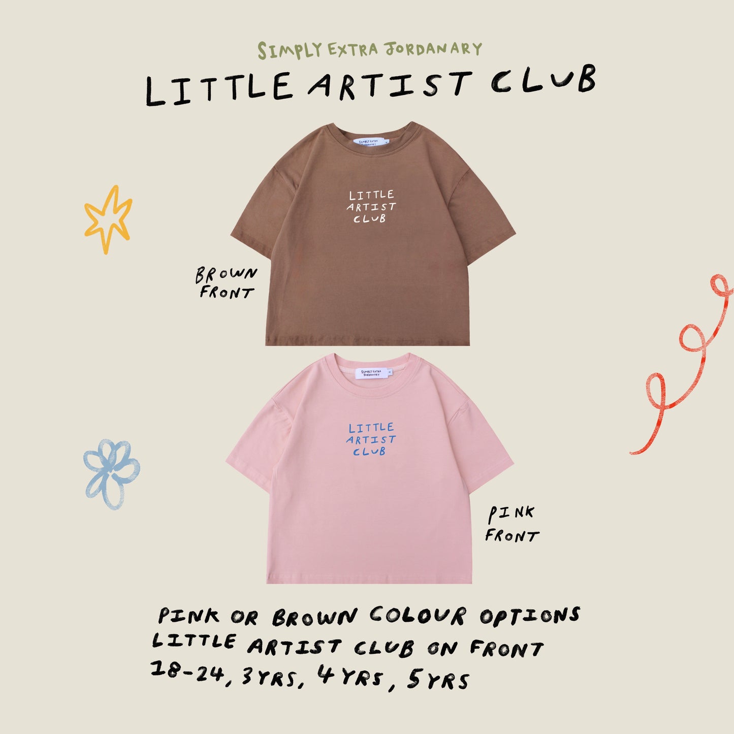 COMING 07.08.26 | Little Artist Club | Design Your Own Children's Graphic T-shirt