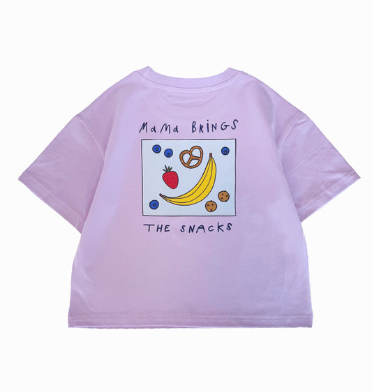 Mama Brings Snacks, I Bring Drama | Children's Graphic T-shirt