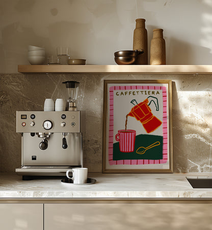 Caffettiera | Coffee Poster | UNFRAMED