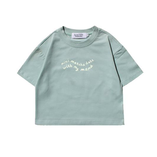 Mini Matcha Date With Mama | Children's Graphic T-shirt