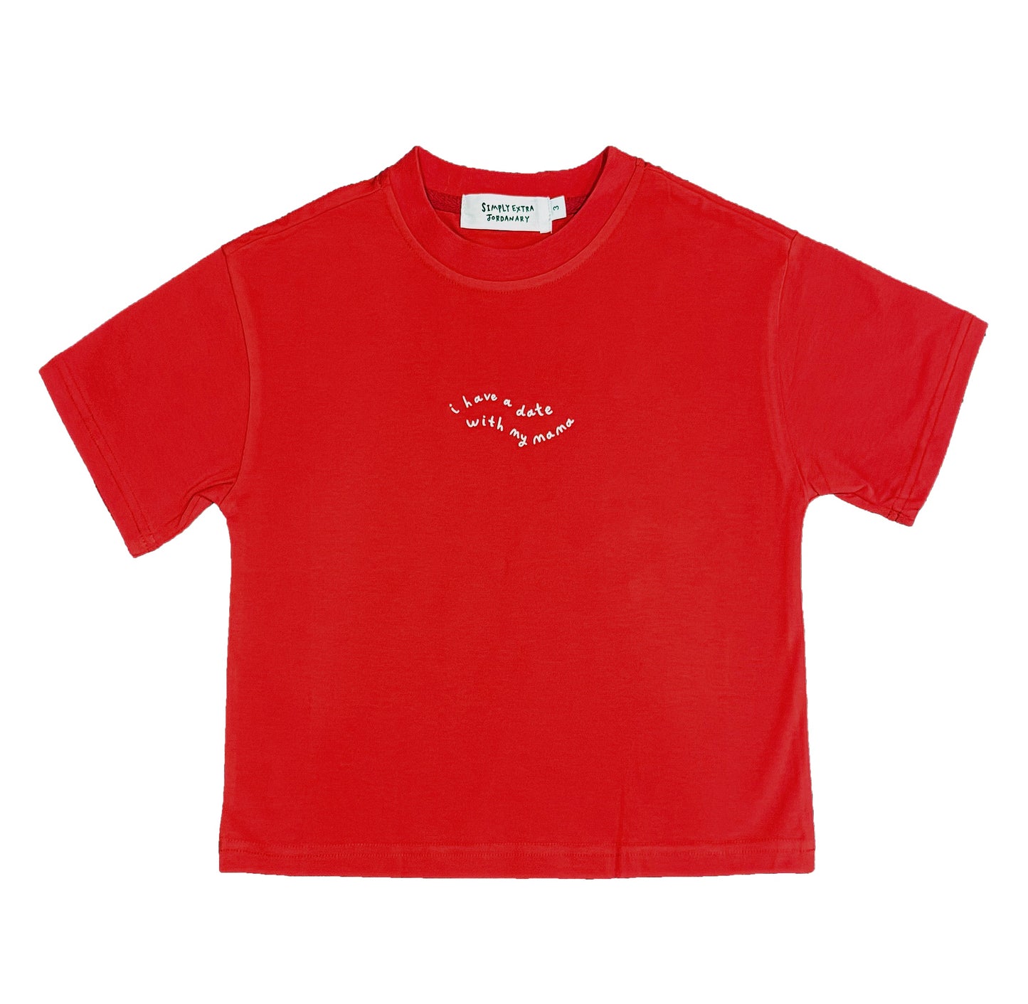 I Have A Date With Mama | Valentines Oversized Children's Graphic T-shirt